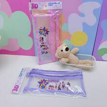 Hasbro 猎巫队双层网眼铅笔盒，透明卡通文具袋，化妆品收纳袋 - 彩色 - 查看 1