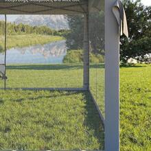 13 X 13FT Pop Up Instant Gazebo, Canopy Tent with Mosquito Netting, Foldable Canopy Shelter for Backyard, Parties, Camping and Commercial Use - GRIS - Ver 5