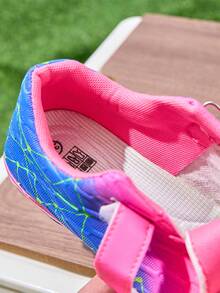 Tacos de fútbol con cordones degradados para niños y niñas - Rosa Fucsia - Ver 11
