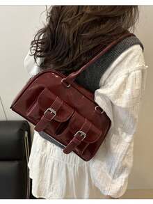 Bolsos de hombro para mujer - Rojo - Ver 11