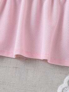 Vestido de polo para perros rosa, transpirable y amigable con la piel, con decoración 3D de cerezas, adecuado para perros pequeños y medianos en primavera y verano - Rosa - Ver 7