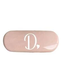 1pc Solid Color Eyeglasses Case, Minimalist New Design Portable Waterproof Dustproof Small Size Plastic Material (Small Size, Plastic Material) Eyeglasses Case Hard Shell - PU Leather A-Z Alphabet & Heart Shape Pattern Print Eyeglasses Case - Multicolor - View 23