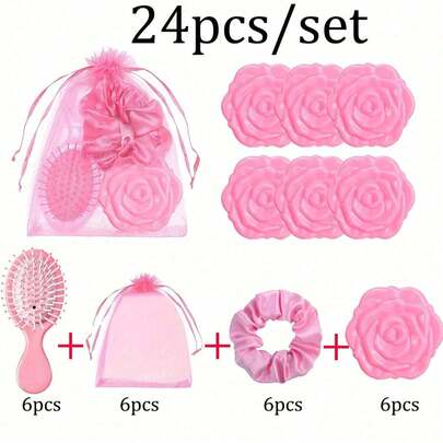 24/16/8 Floral Rose Print Cute Casual Daily & Travel Friendly, Suitable For All Seasons