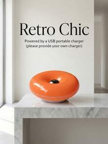 Đèn bàn LED hình bánh donut USB, ánh sáng trắng dịu, đèn ngủ silicon có thể điều chỉnh độ sáng, thích hợp cho phòng ngủ, đầu giường, phòng khách. - Nhiều màu - Xem 11