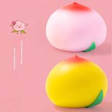 FIFA 逼真桃子挤压减压玩具，模拟桃子挤压球，办公减压工具 - 彩色 - 查看 5