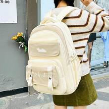 Ins Style Backpack, Large Capacity, Lightweight, Multi-Pocket, Multi-Function Backpack For School, College, Travel, Shopping, Gift - Multicolor - View 4