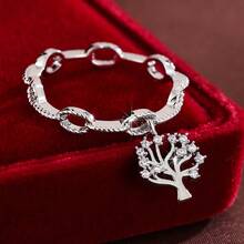 1 chiếc nhẫn nữ thiết kế cây đồng quê đính đá Zirconia. - Nhiều màu - Xem 4