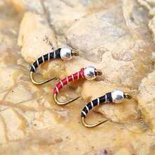 8 piezas de señuelos de pesca para mosca de pesca con mosca - moscas atadas a mano - Multicolor - Ver 10