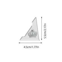 4pcs Bling Crown Car Door Corner Protector, Sparkling Rhinestone Auto Door Edge Guards Triangle Shaped Anti-Collision Strips, Transparent Color Unisex - Crown Pattern - View 2