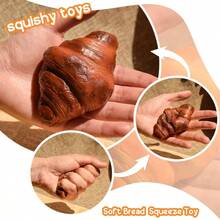 Artificial Bread Fake Croissant Slow Rebound Pinch Decompression Vent Squeeze Slow Rising Decompress Food 1Pc - Multicolor - View 7