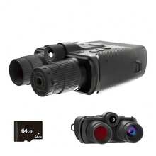 Thiết bị nhìn đêm dành cho người lớn, ống nhòm nhìn đêm độ phân giải cực cao 4K, trang bị cảm biến 52 megapixel và màn hình 4 inch, zoom kỹ thuật số 8X, nút bấm có đèn nền, pin 5000mAh Type-C sạc nhanh và pin có thể tháo rời. - Xem 3