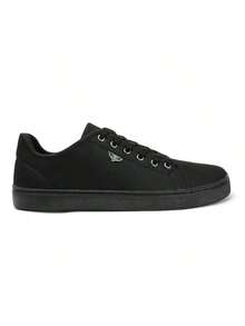 Modern Men's Tennis Shoes, Comfortable Fabric, Stylish, Soft, Elegant - 黑色 - 查看 5