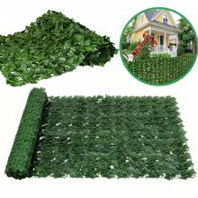 1 Roll Artificial Evergreen Ivy Privacy Screen, UV-Resistant Artificial Green Leaf Fence Panels, Suitable For Outdoor Garden Decor, Indoor Decor, Aesthetic Room Decor, Garden Decor, Home Decor, House Decor - Multicolor - View 3