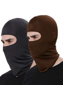 1/2 st balaklava ansiktsmask, unisex skidmask, UV-skyddande vindtät halsduk, lämplig för vandring, fiske, cykling - D - Visa 20