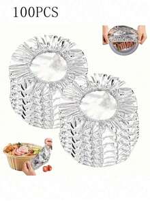 1/10/50pcs Aluminum Foil Insulation Cover, Suitable For Kitchen And Dining Table, Can Insulate And Keep Food Fresh, Suitable For Picnic, Camping And Home Use, Suitable For Food Storage And Preservation During Halloween/Christmas - Multicolor - View 13