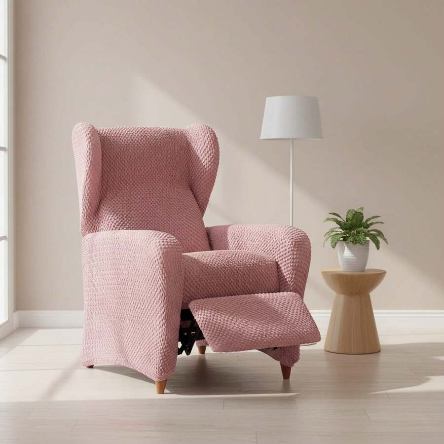 Kiva Universal And Versatile 1-Seater Relax Armchair Cover, Various Colors Available – Easy-To-Fit Protective Armchair Cover For Backrest, Seat And Arms - Rosa Thor - View 1