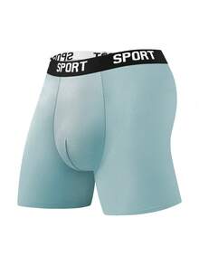 3pcs/paquete Calzoncillos deportivos de unicolor aleatorio para hombres - Multicolor - Ver 8
