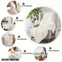 3D Cartoon R-Robloxs Game Flannel Blanket Soft Warm Throw Blanket For Bedroom Living Room Bed Travel Camping Picnic Gift(15).Jpg - 如圖所示 - 查看 4