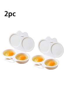 Microwave Egg Cooker/Egg Frying Pan. Non-Electric, Made Of Heat-Resistant PP Plastic, Double-Layer Egg Cups With Insulated Base, A Space-Saving Breakfast Cooking Tool Suitable For Home, Office And Dorm Use - Easy-To-Clean Kitchen Gadget With Sturdy Handle And Durable Cookware. - Multicolor - View 13