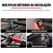 Kit 2 Suportes Ajustáveis Para Ferramentas 30 a 40mm Fixador Multiuso - A - Visão 3