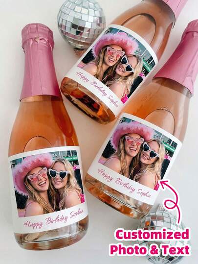 1-8 Nhãn dán chai rượu vang tùy chỉnh: Kiểu dáng thời trang và trang trí đẹp mắt, những nhãn dán này chống thấm nước, chống dầu và chống trầy xước. Có nhiều kích cỡ khác nhau và hỗ trợ tải ảnh tùy chỉnh, chúng ngay lập tức nâng tầm không gian khi được dán lên chai rượu vang đỏ, rượu trái cây hoặc rượu vang sủi bọt.