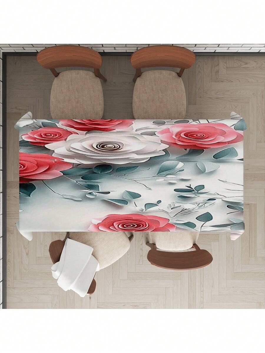 1 khăn trải bàn in họa tiết, thích hợp dùng trong gia đình, làm quà tặng, nhà hàng, tiệc tùng, bàn cà phê, bàn làm việc, khăn trải bàn vuông, đa dụng, chống dầu mỡ, chống thấm nước, chống bám bẩn. - Nhiều màu - Xem 1