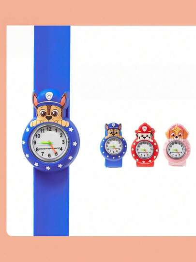 Paw Patrol 1pc Cute Puppy Waterproof Watch, Elastic Ring Watch, Cartoon Watch, Birthday Gift For Friends And Classmates, Rental Number Plate, Party Decoration, Perfect Party Decor, Home Decor, Christmas & Valentine's Day Gift, Ideal Friend Gift For Birthday Celebration, Souvenir, Women's Souvenir, Cute Aesthetics, Valentine's Day Gift, Decoration, Home Decor, Valentine's Day Gift