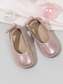 1 Pair Comfortable, Durable Casual Flat Princess Shoes, Suitable For Baby Girls Outdoor Wear - Pink - View 2