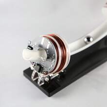 DC12V DIY High-Tech Gravity Ball Oscillator Model, Curved Ball Oscillator Home Decor, Science Gift, Curved Ball Oscillator, Curved Accelerator High-Tech Oscillator Creative Gift Home Decor, Gravity Principle Teaching, Semi-Circular Accelerator Model, Curved Ball Oscillator Model, Advanced Oscillator, DIY Science Gift - Black - View 12