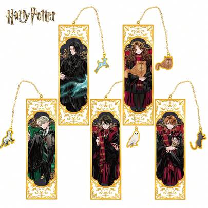Harry Potter 1 шт. Коледж Робе Серія металеві закладки, вінтаж, Герміона, Снейп, Рон, Малфой персонажі аніме металева закладка для щоденника, читання, подарунків на день народження, книголюбів, письменників, читачів, декоративні аксесуари