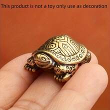 1pc Handmade Longevity Turtle Sculpture Decor - Symbol Of Longevity - Unique Decorative Details - Cultural Charm And Lasting Indoor Style - Tea Pet Ornament - Multicolor - View 6