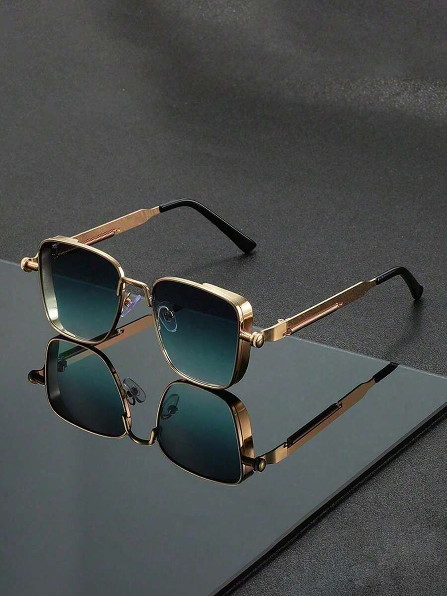 1pc Vintage Steampunk Style Fashionable Eyeglasses, Stylish Unisex For All Seasons - Multicolor - View 1
