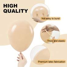 29PCS Blush Beige Party Balloon Set Round Helium Balloon Birthday Decoration, Romantic Luxury, Retirement Party Wedding Birthday Graduation Celebration Home Decoration Birthday And Themed Party Supplies - Màu be hồng - Xem 7