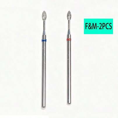 Professional Diamond Nail Drill Bits Set For Russian Manicure Cuticle Care Dead Skin Removal Nail Art Tools Salon Essential Durable High Speed Nail File Accessories For Nail Shaping And Polishing