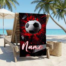 Personalized Children's Beach Towel, Perfect Summer Birthday Gift, Suitable For Various Summer Occasions. Customizable Beach Towel And Accessories, Applicable For Beach, Swimming Pool, Travel, Camping, Yoga And Other Scenarios. - Multicolor - View 8