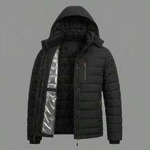 Men's Thermal And Lined Bobojaco Jacket With Removable Hood - Winter Launch - Black - View 2
