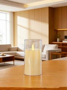 LED Electronic Candle Light, Realistic Wax Candle, Romantic Wedding Proposal Candlelight Decor, Atmosphere Lamp, Suitable For Multiple Occasions - Flat-mouth Ambient Light - View 21