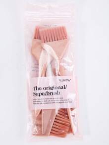 4件套染发刷套装，专业染发刷，带梳子、染发刷和涂抹器，适用于染发、漂白、挑染、高光，新手友好型套装，适合沙龙和家庭使用 - 彩色 - 查看 5