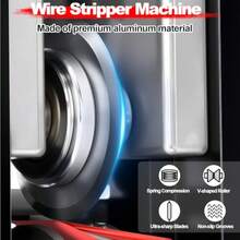 Manual Wire Stripping Machine Gauge Wire 0.06"-1" Scrapping Copper Wire Peeler Machine Drill Powered/Hand Crank Dual-Drive Wire Stripper Tool For Scrap Copper Recycling And DIY Etc. - 黑色 - 查看 3