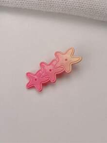 1 chiếc kẹp tóc hình ngôi sao ombre dễ thương bằng acrylic, phù hợp cho mọi mùa. - Nhiều màu - Xem 5