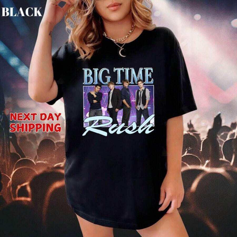 Big Time Rush Shirt, Big Time Rush In Real Life Worldwide Tour 2026 TShirt, Big Time Rush 2026 Conce - Black - View 1
