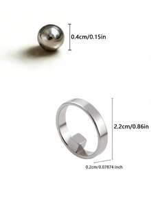 1pc Nail Art Magnet Set, Including Round Bead Magnets, Ring Magnets And Double-Headed Cylindrical Magnets, Can Create Cat Eye Ring Effect, Suitable For Beginners - Multicolor - View 10