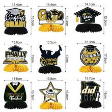 9pcs 2026 Graduation Season Honeycomb Decorations For Graduation Parties, Honeycomb Ball Table Centers And Classroom Desks, Graduate Theme - View 7