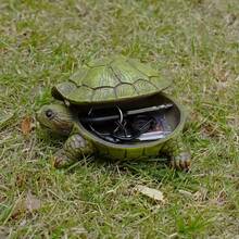 1pc Cast Iron Turtle Shaped Hidden Key Storage Box - Outdoor Key Concealer, Decorative Garden Sculpture, Spare Key Storage, Compact Hidden Solution Suitable For Home, Yard And Patio - A - View 7