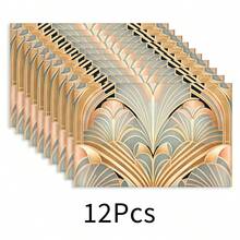 1 tấm lót bàn ăn bằng vải lanh, thảm ăn sáng, đế lót ly cà phê, tấm lót bát, phụ kiện nhà bếp, thảm ăn dễ lau chùi, thích hợp cho gia đình, nhà hàng, trang trí phòng ăn, quà tặng ngày lễ, quà tặng bạn bè, bộ nhiều món - Nhiều màu - Xem 27