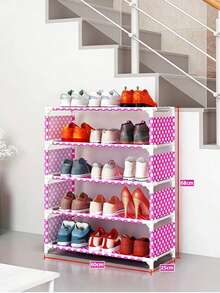 5-Tier Space Saving Shoe Rack Organizer For Entryway Closet Bedroom, Easy To Assemble Sturdy Shoe Storage Shelf, Dust-Proof Waterproof Shoe Stand, Compact Home Shoe Cabinet, Modern Shoe Display Rack For Sneakers Boots Heels, Versatile Shoe Holder Shelving Unit - View 4