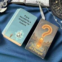 西班牙神谕卡牌，《低语之谜》，56张原创卡牌，解读与探索，卡牌游戏，塔罗牌，卡牌礼品，12*7厘米，14岁以上 - 彩色 - 查看 5