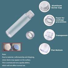 1/5/10/30支装 45毫升/50毫升/110毫升 透明塑料试管，试管瓶，糖果罐，带螺旋盖的塑料管，新年派对，情人节派对，婚礼派对DIY，糖果储存，食品储存，科学派对礼品，婚礼装饰，浴盐，花园装饰，植物装饰，视觉DIY感官瓶 - 彩色 - 查看 13