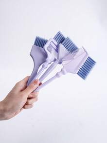 4件套染发刷套装，专业染发刷，带梳子、染发刷和涂抹器，适用于染发、漂白、挑染、高光，新手友好型套装，适合沙龙和家庭使用 - 彩色 - 查看 2