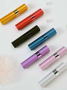 3pcs/Set 10ml Refillable Perfume Bottle, Rechargeable Refillable Perfume Spray, Portable Travel Perfume Decanter, Mini Empty Liquid Container, Travel Essential, Beach Travel Storage Bag - Multicolor - View 5